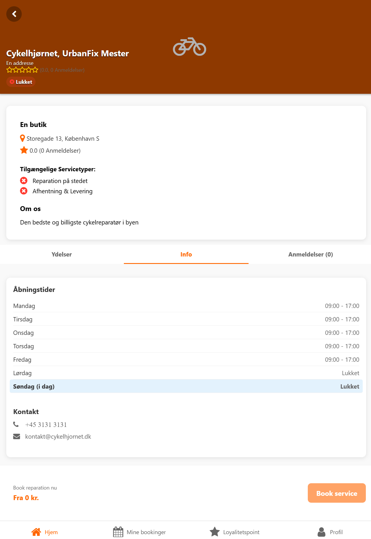 Simple 4-step booking process